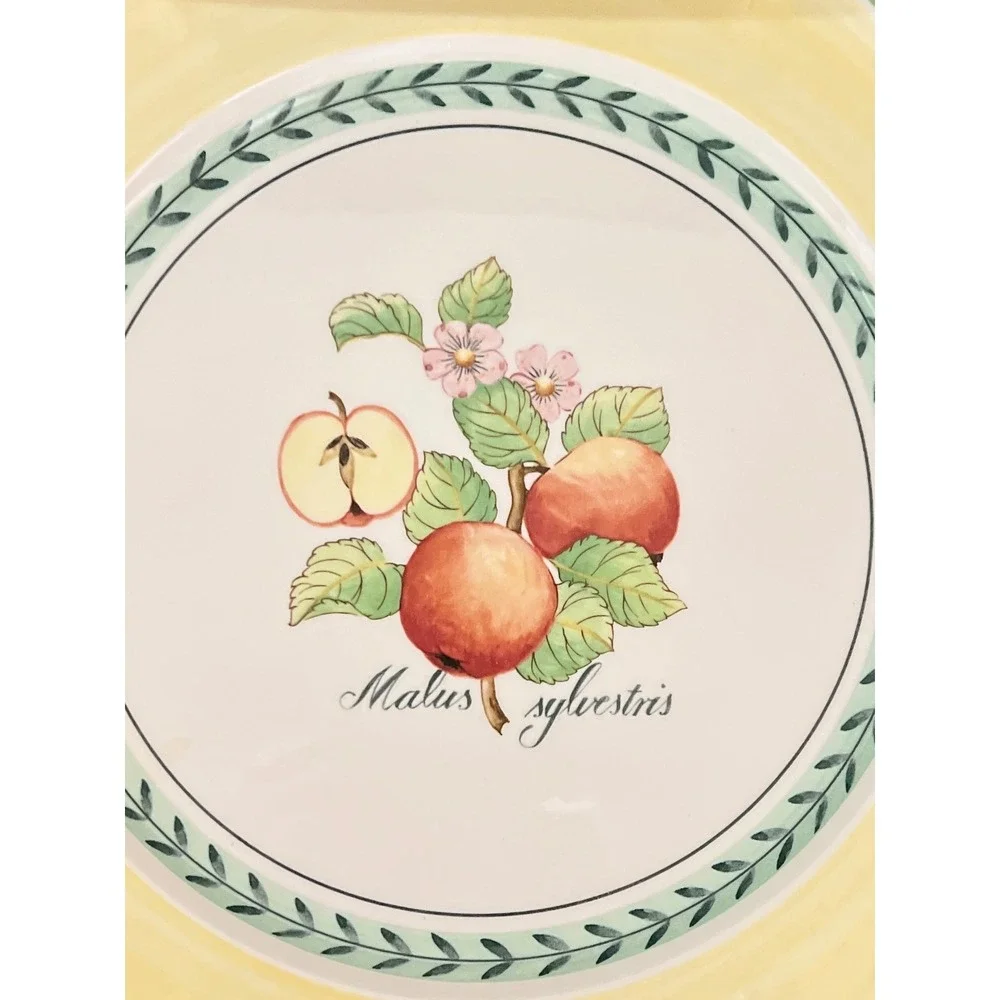 Villeroy & Boch French Garden Valence Dinner Plate Malus Sylvestris Apple 10.5